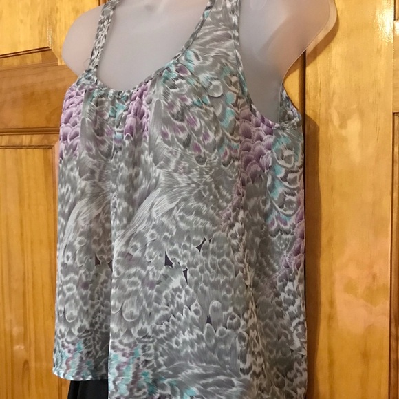 Charlotte Russe See Thru Transparent Dressy Tank Top Cami Blouse 
Small 4 - 6 - Picture 6 of 13